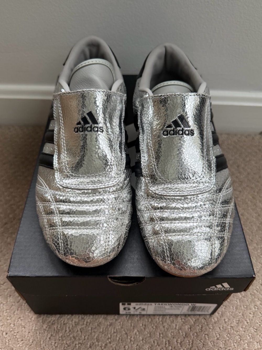 adidas Silver and Black Women’s Sneakers